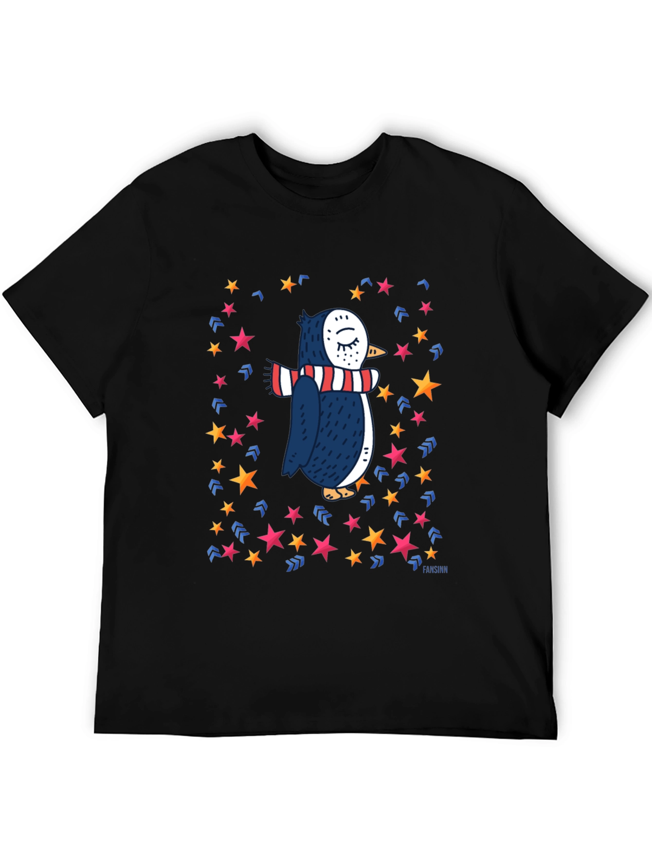 Penguin Star T-Shirt: Whimsical Winter Style