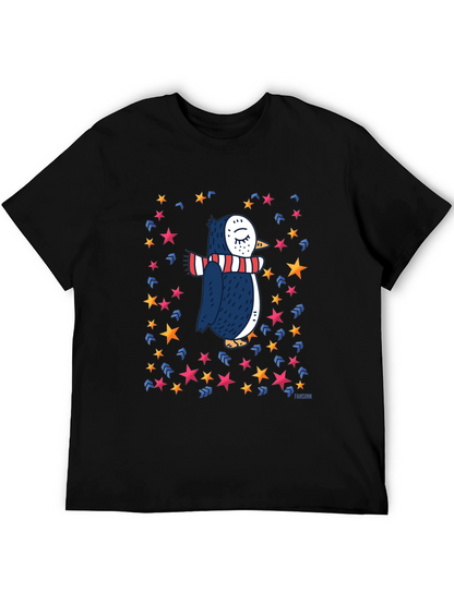 Penguin Star T-Shirt: Whimsical Winter Style