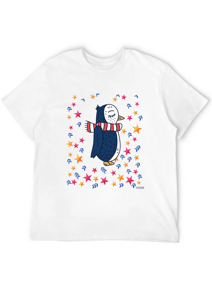 Penguin Star T-Shirt: Whimsical Winter Style