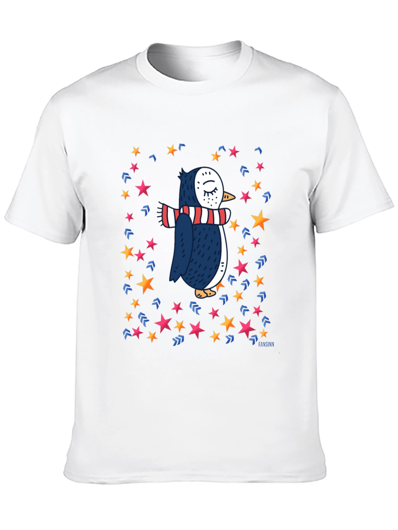 Penguin Star T-Shirt: Whimsical Winter Style