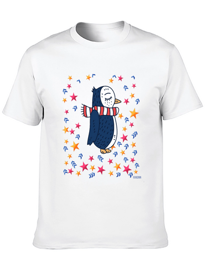 Penguin Star T-Shirt: Whimsical Winter Style