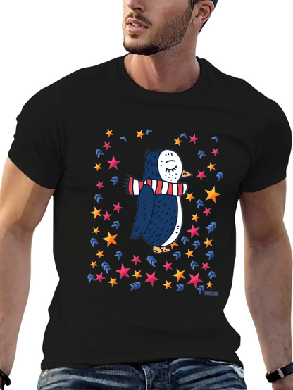 Penguin Star T-Shirt: Whimsical Winter Style