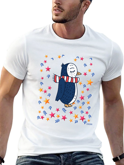 Penguin Star T-Shirt: Whimsical Winter Style