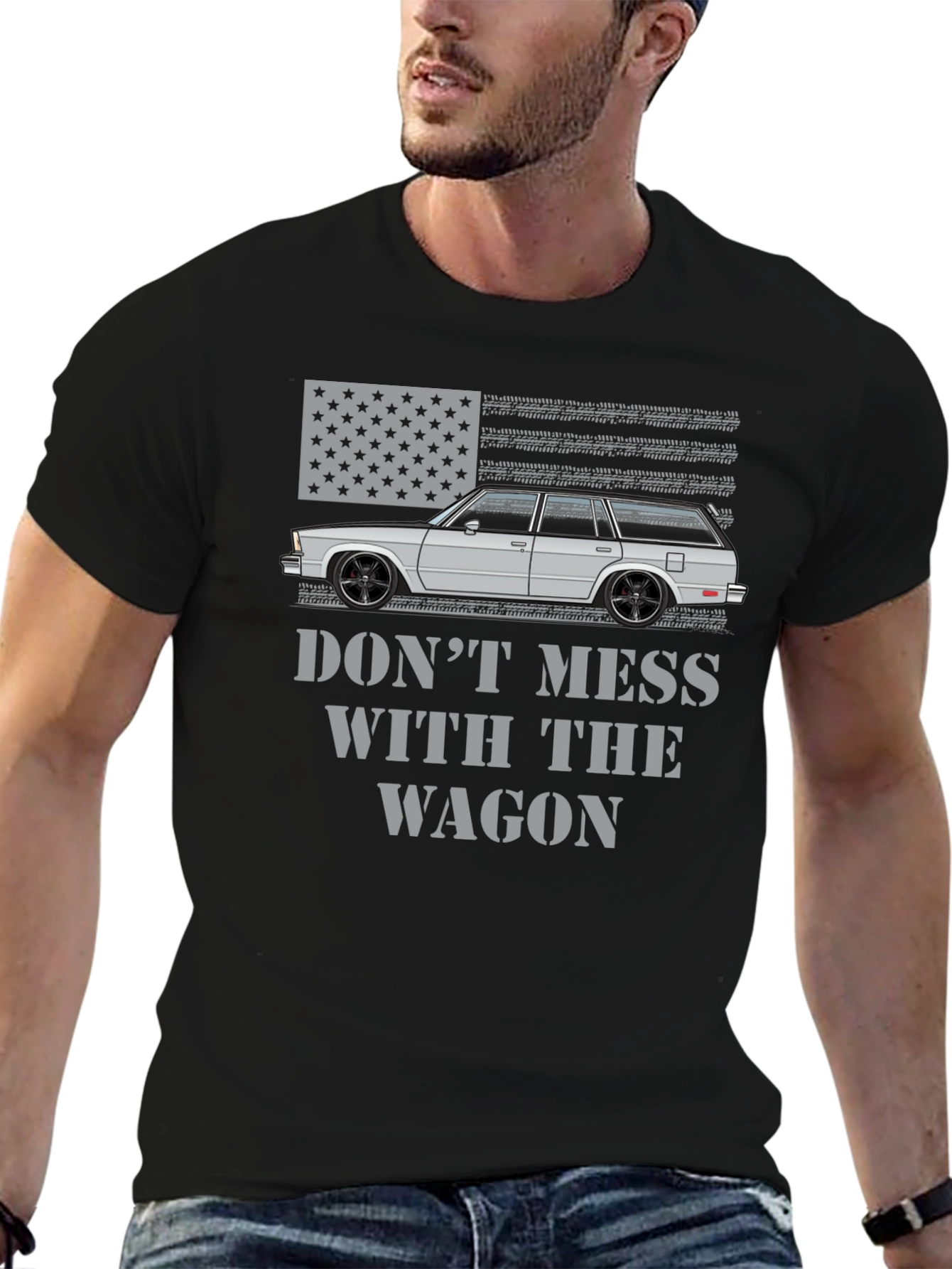 Dont Mess With The Wagon American Flag T-Shirt