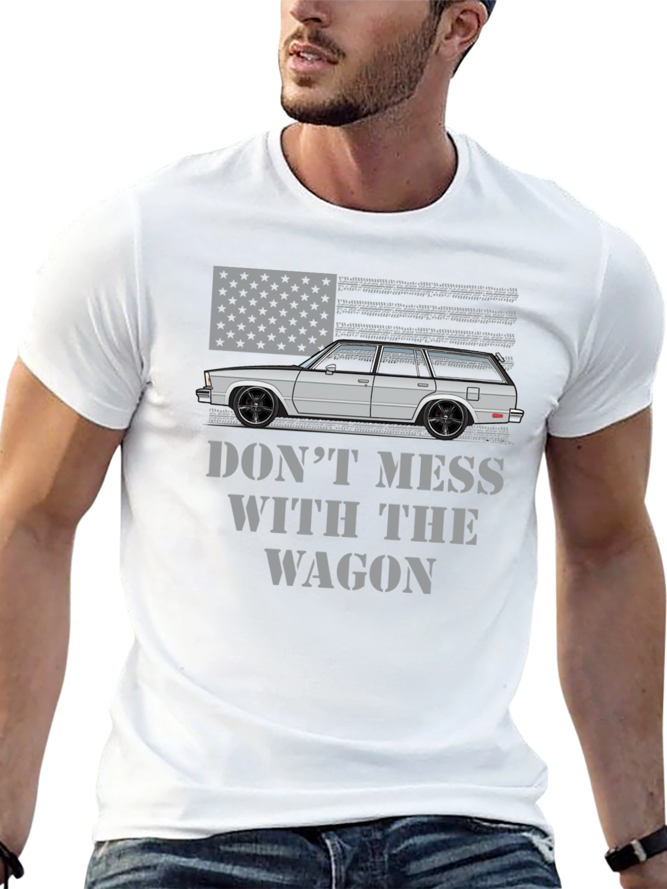 Dont Mess With The Wagon American Flag T-Shirt