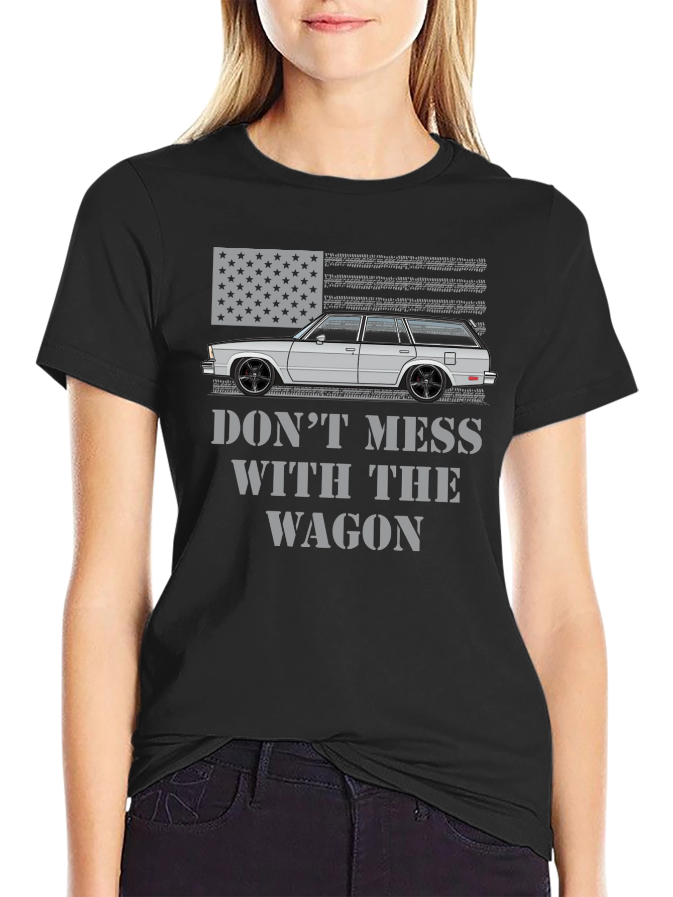 Dont Mess With The Wagon American Flag T-Shirt