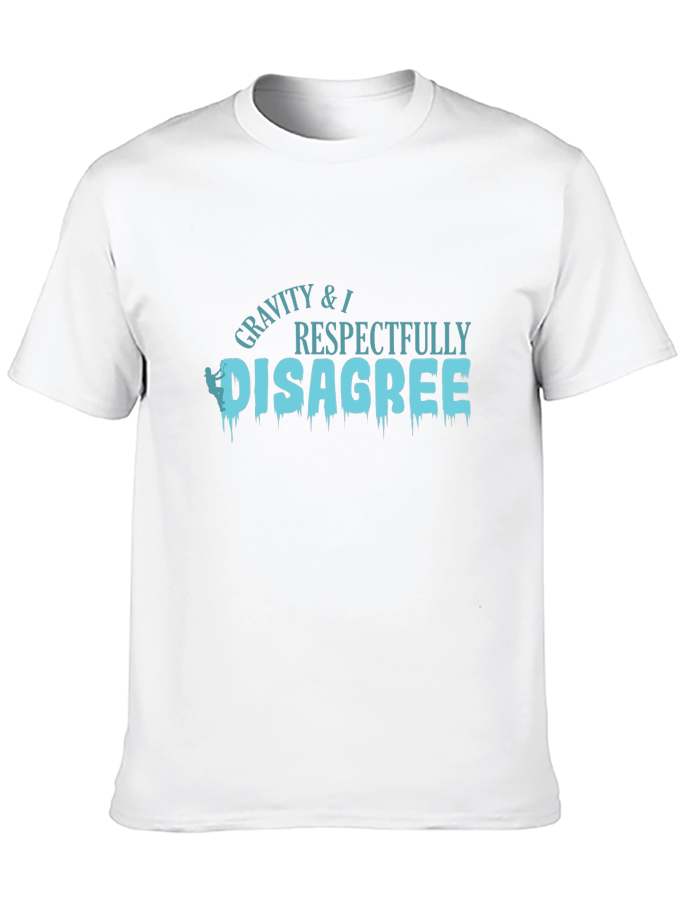 Gravity Disagree Black Graphic T-Shirt