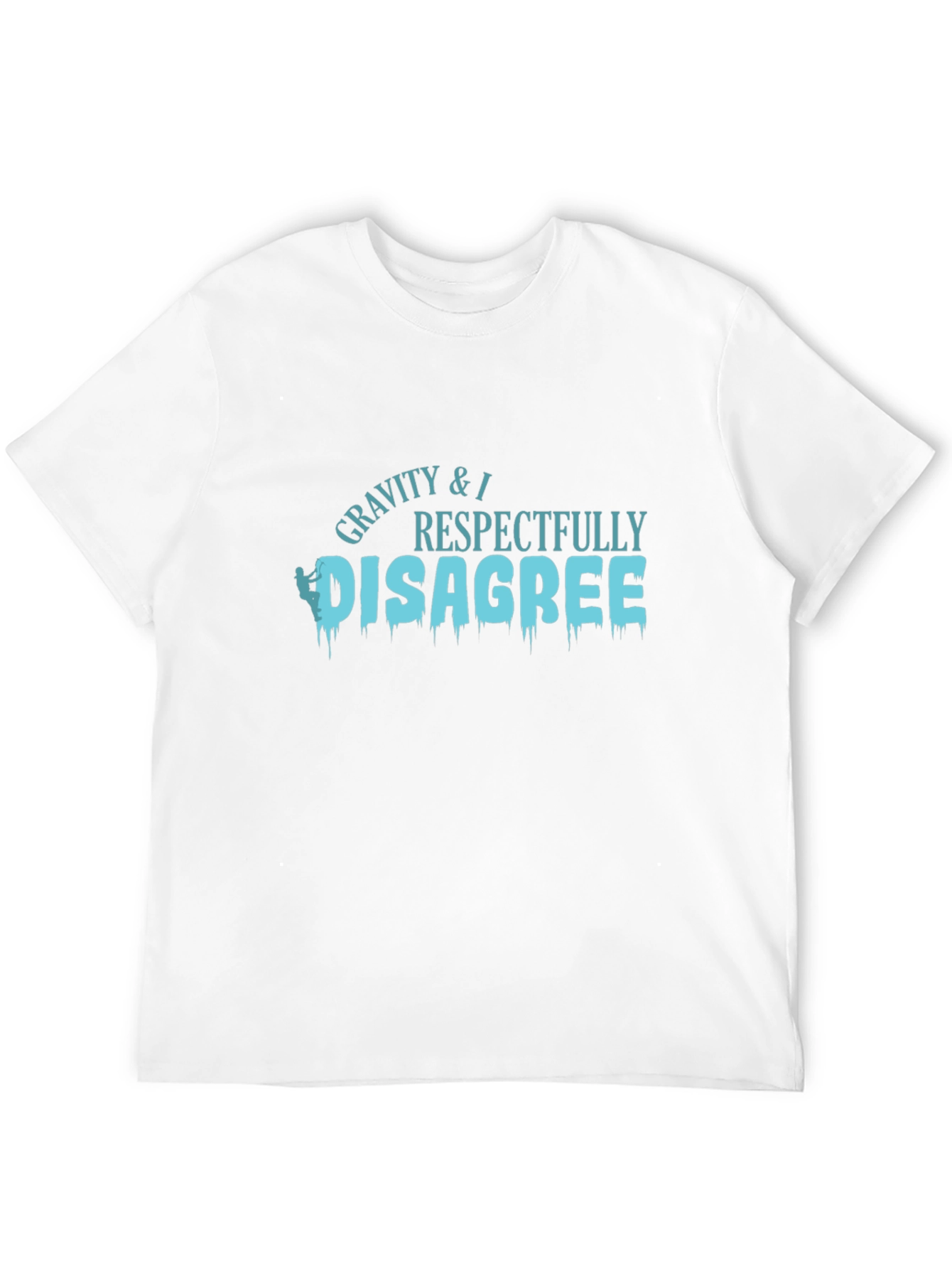 Gravity Disagree Black Graphic T-Shirt