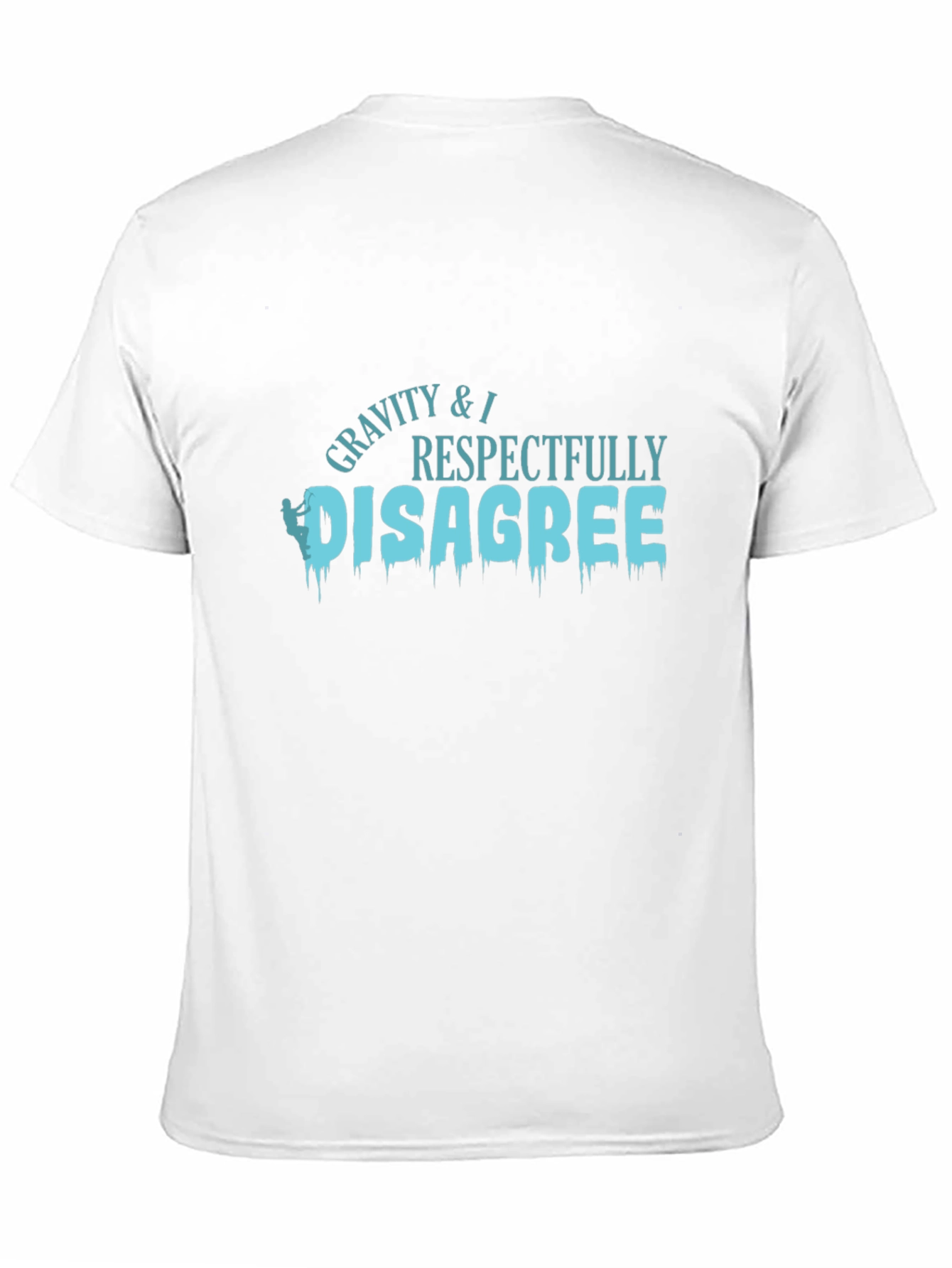 Gravity Disagree Black Graphic T-Shirt