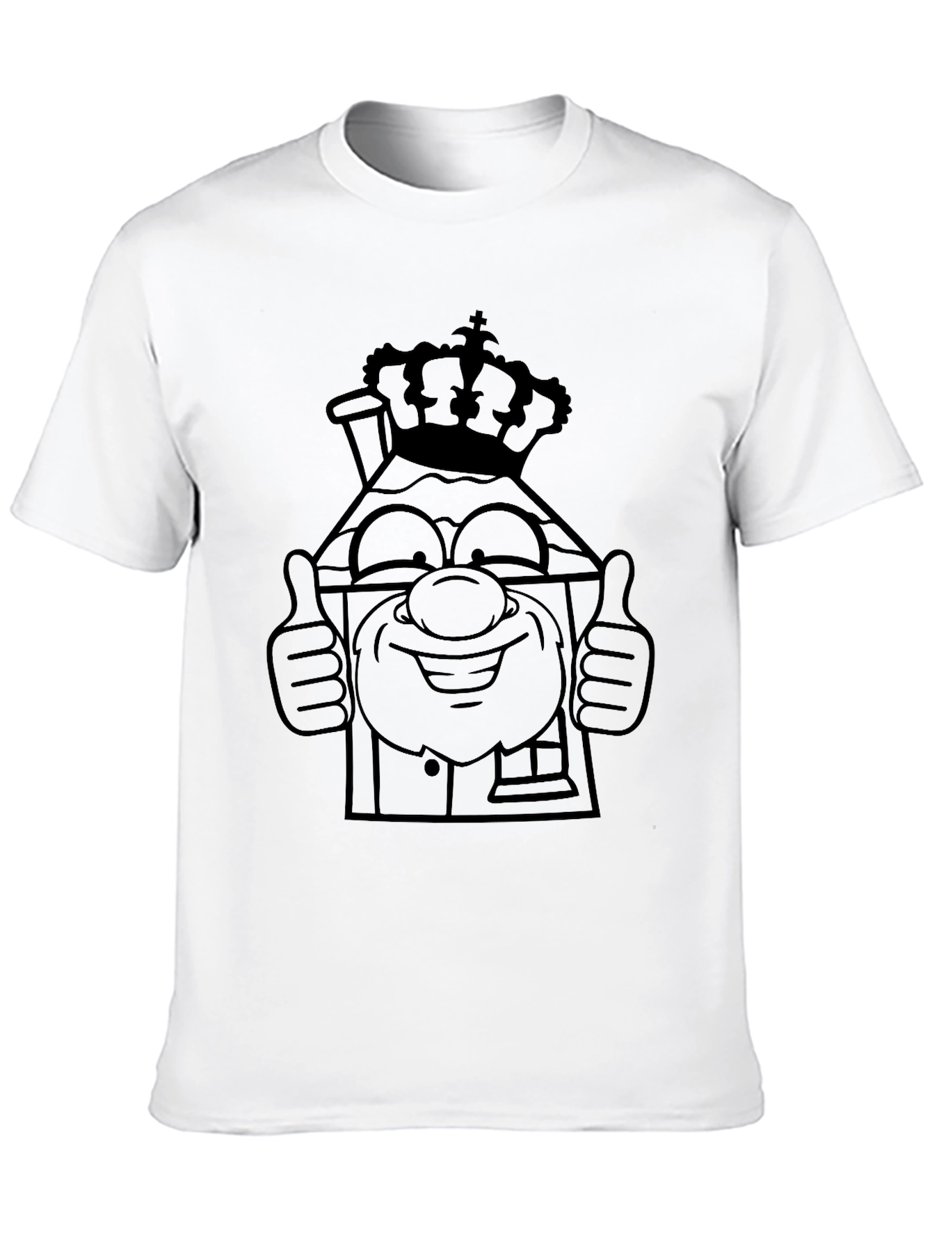 Crown House T-Shirt - Black Graphic Tee