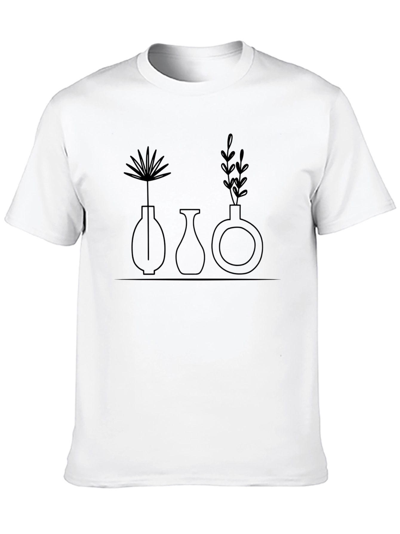 Minimalist Plant Vase Graphic Tee