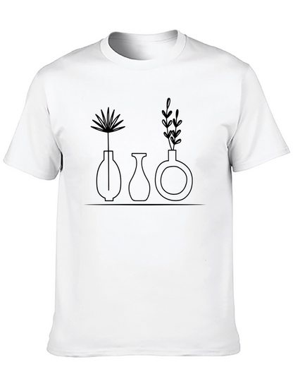Minimalist Plant Vase Graphic Tee