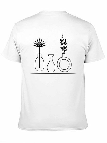 Minimalist Plant Vase Graphic Tee