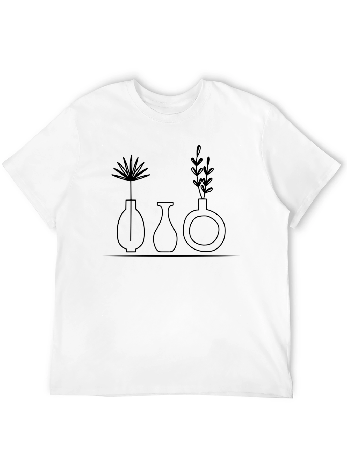 Minimalist Plant Vase Graphic Tee