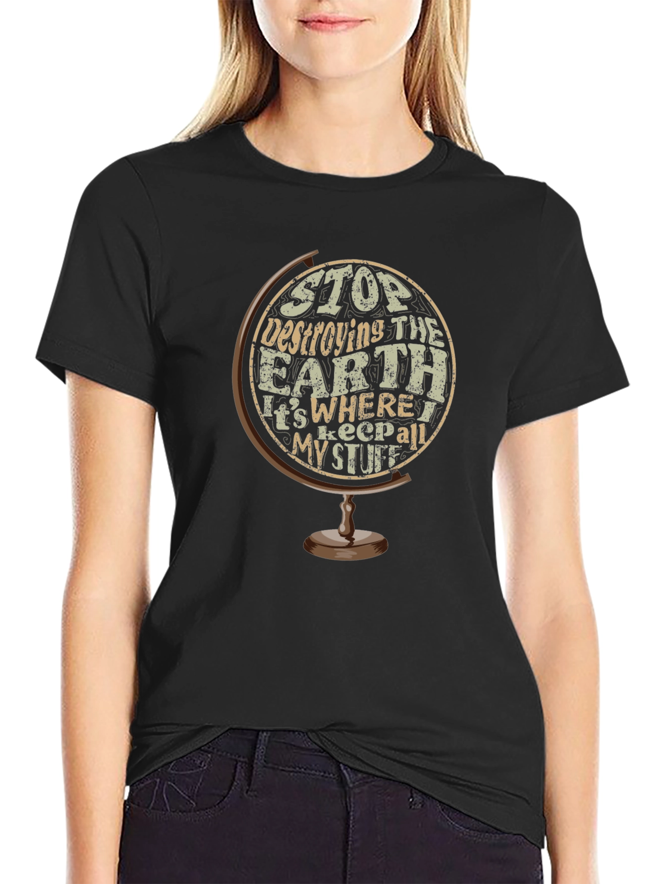 Stop Destroying Earth Graphic Tee