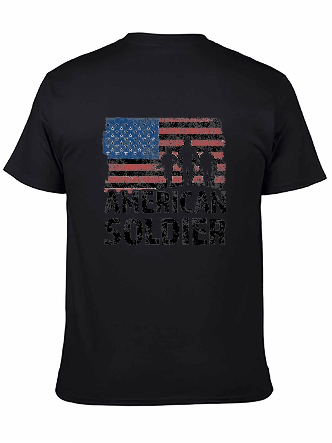 American Soldier Flag Graphic T-Shirt