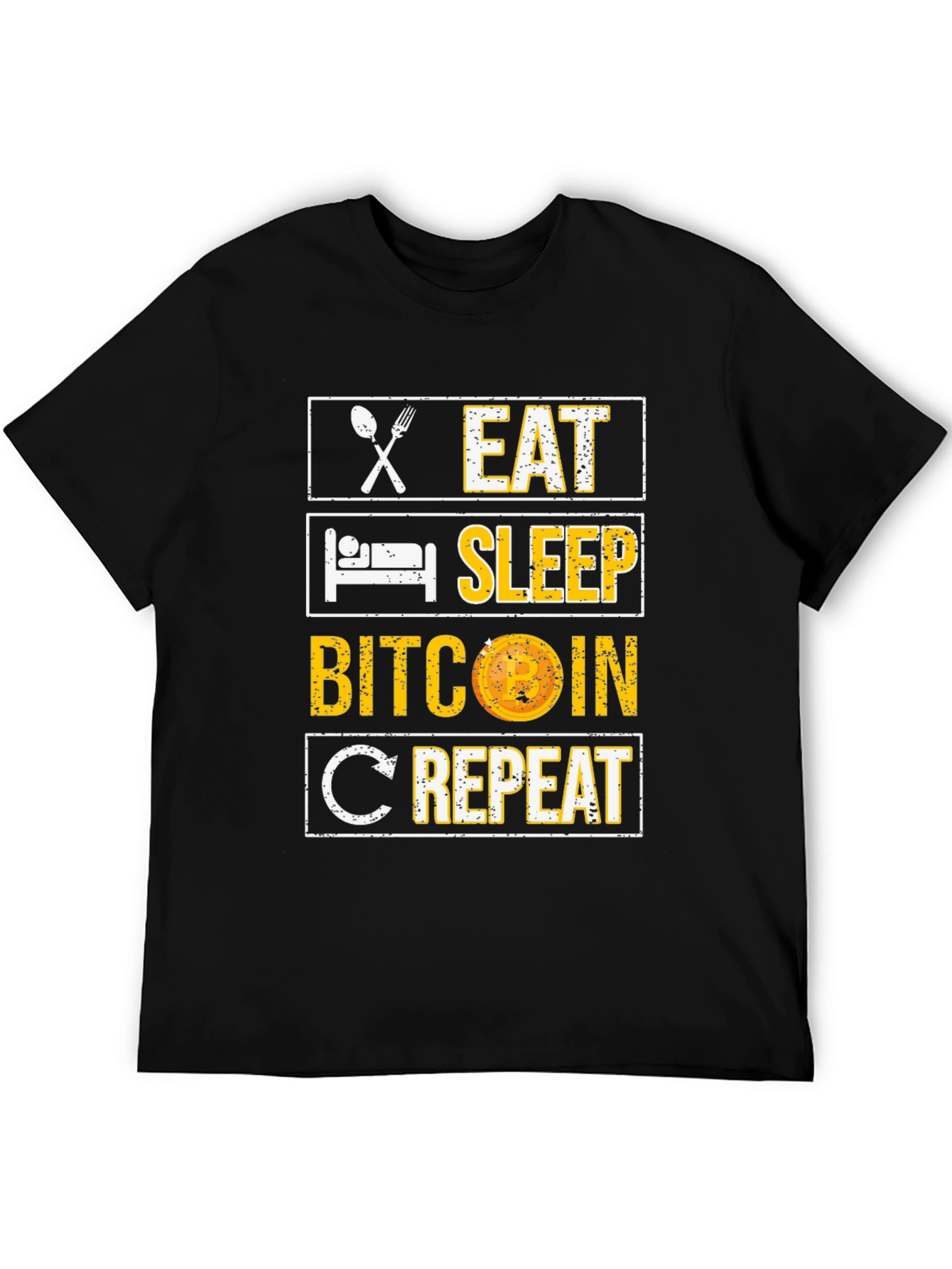 Eat Sleep Bitcoin Repeat Graphic Tee