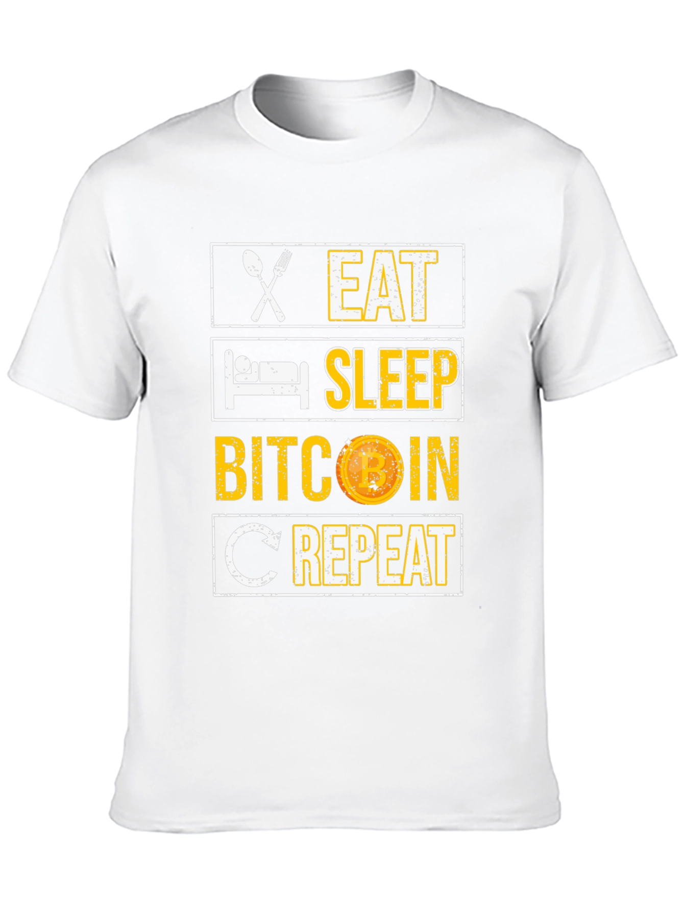 Eat Sleep Bitcoin Repeat Graphic Tee