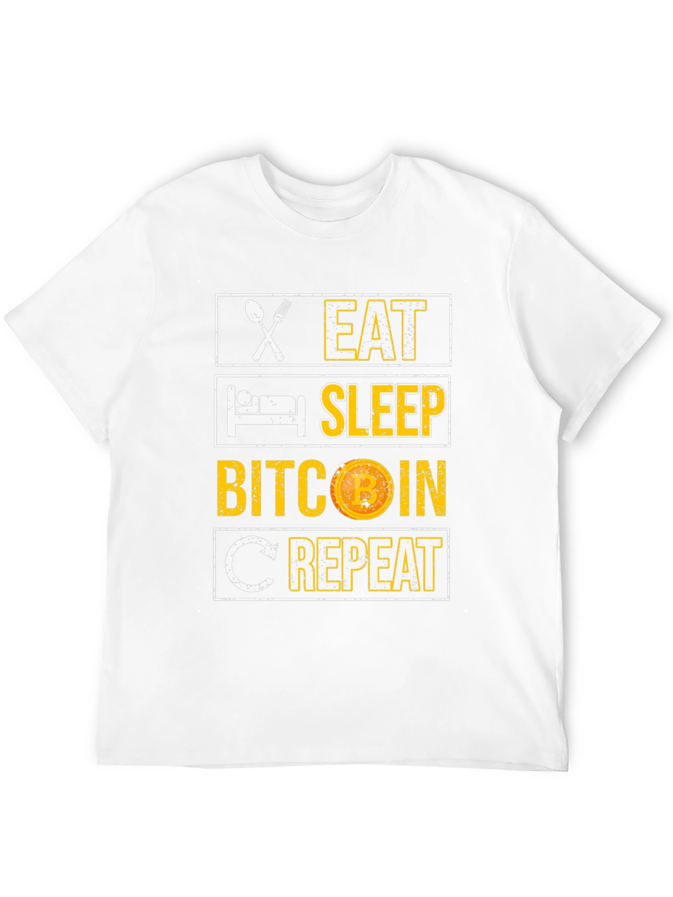 Eat Sleep Bitcoin Repeat Graphic Tee