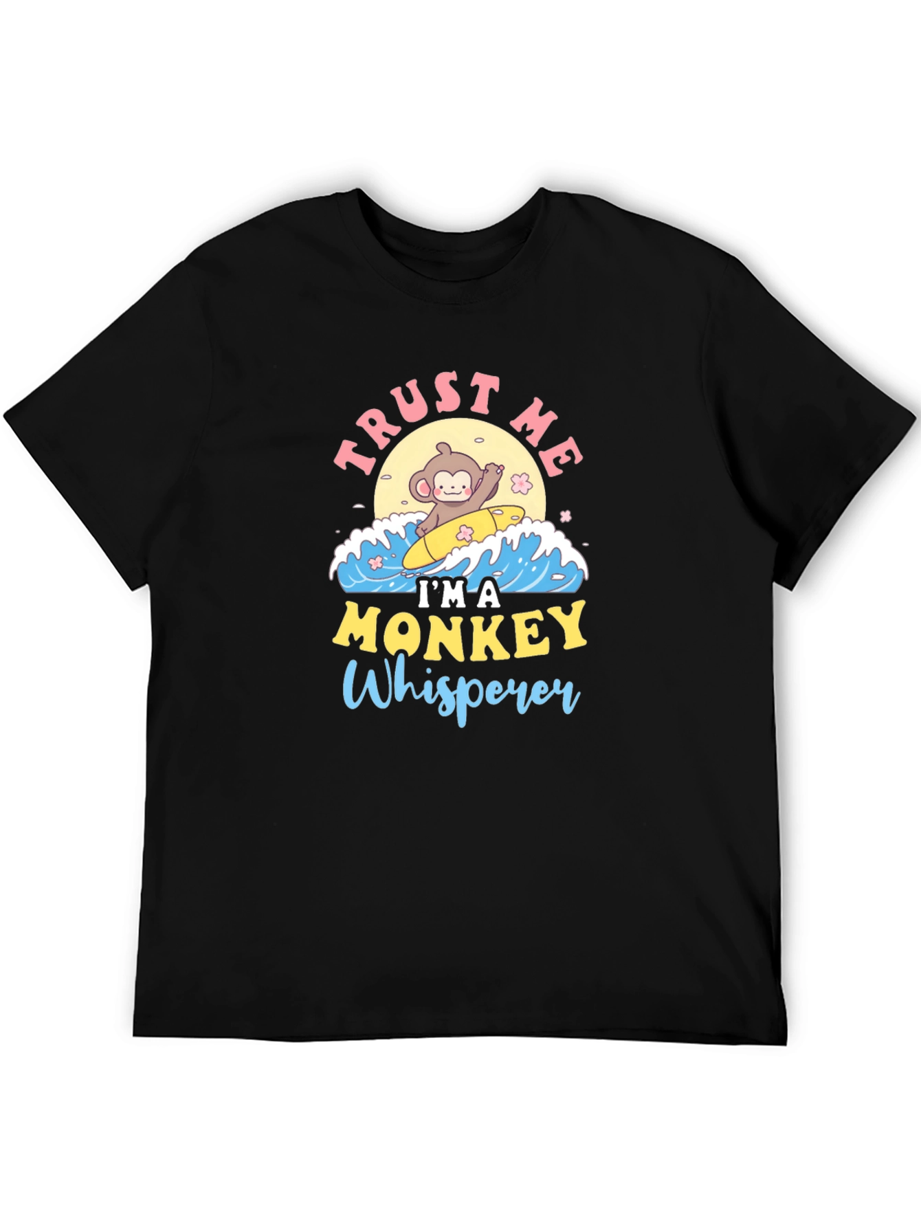 Monkey Whisperer T-Shirt - Cute Surfing Monkey Design