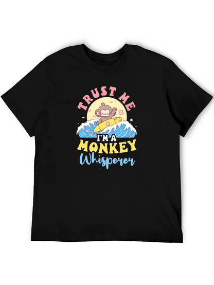 Monkey Whisperer T-Shirt - Cute Surfing Monkey Design