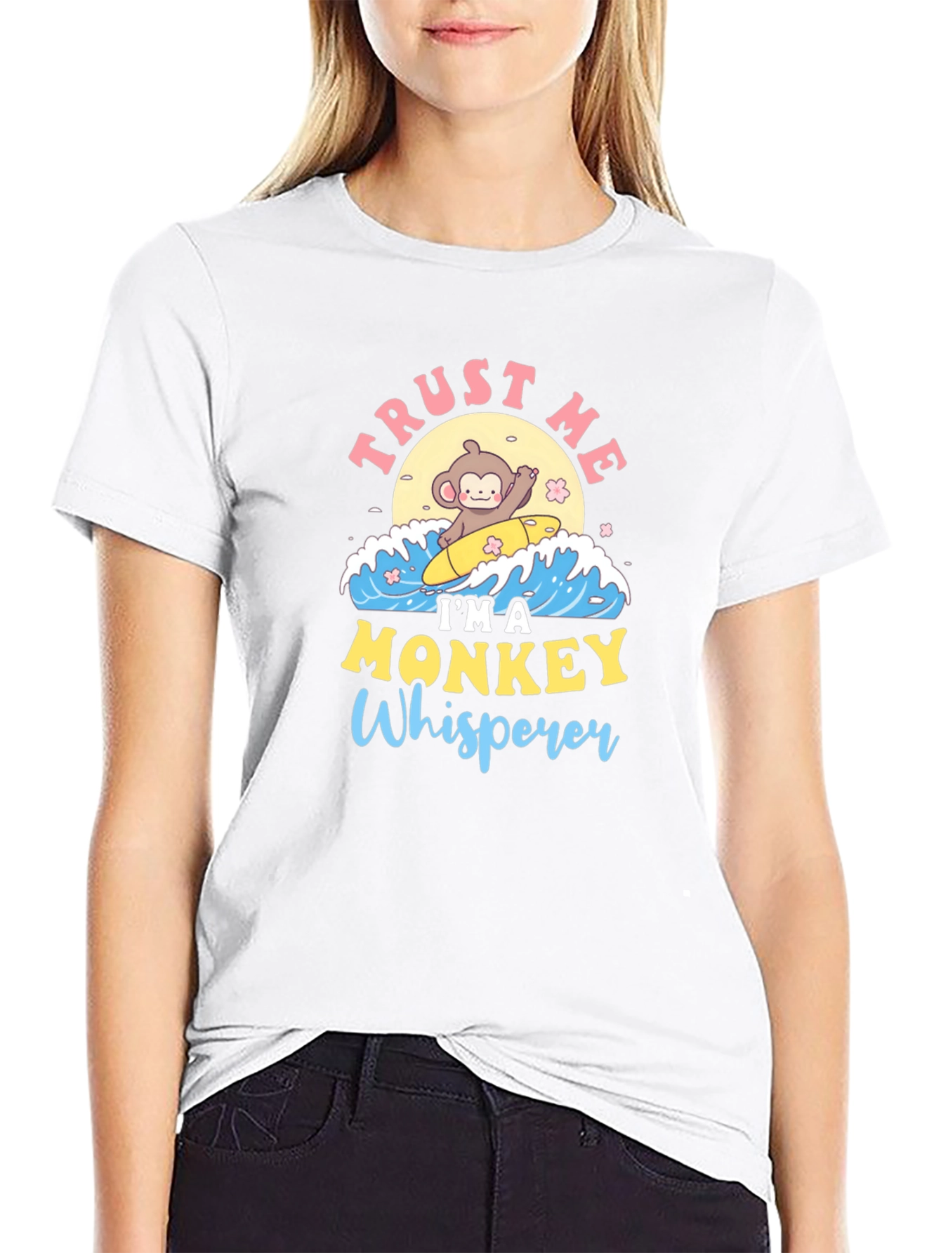 Monkey Whisperer T-Shirt - Cute Surfing Monkey Design