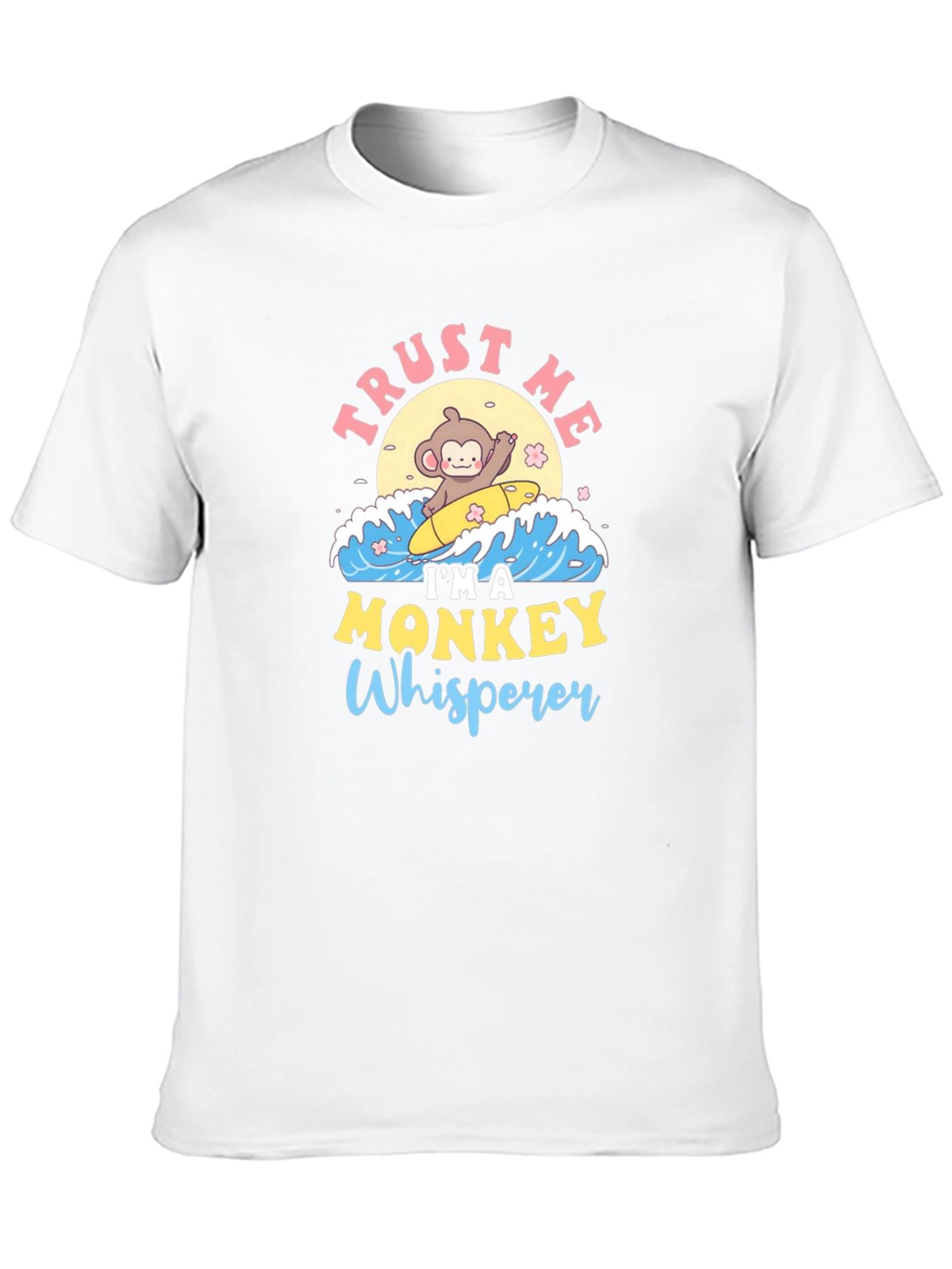 Monkey Whisperer T-Shirt - Cute Surfing Monkey Design