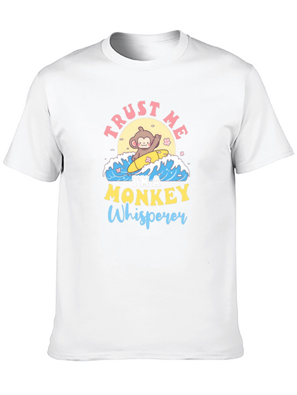 Monkey Whisperer T-Shirt - Cute Surfing Monkey Design
