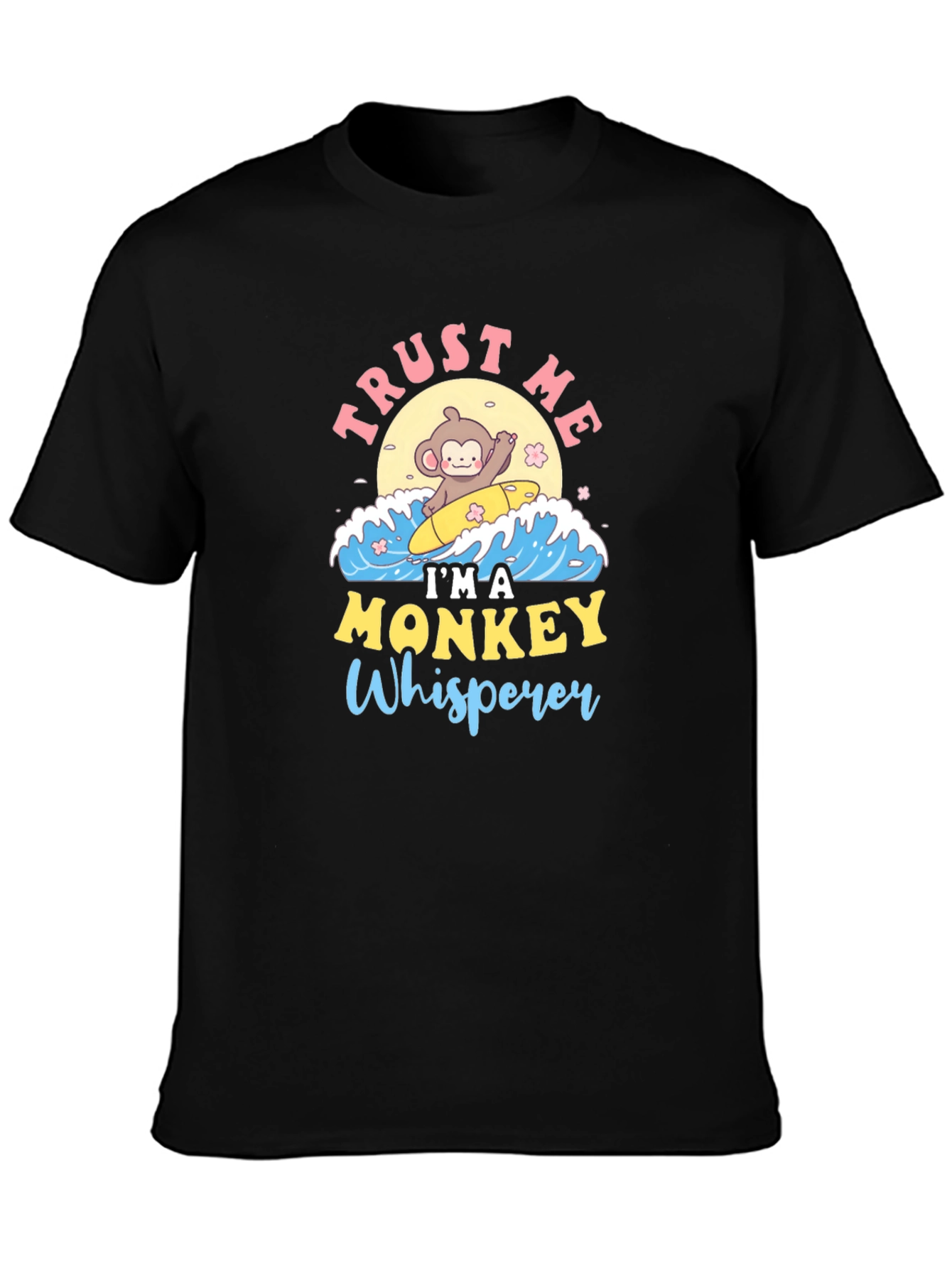 Monkey Whisperer T-Shirt - Cute Surfing Monkey Design