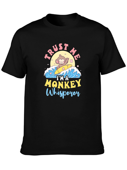 Monkey Whisperer T-Shirt - Cute Surfing Monkey Design