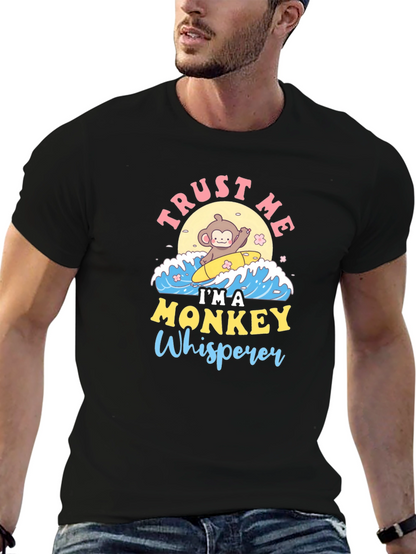 Monkey Whisperer T-Shirt - Cute Surfing Monkey Design