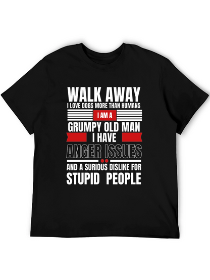 Grumpy Old Man Dog Lover T-Shirt