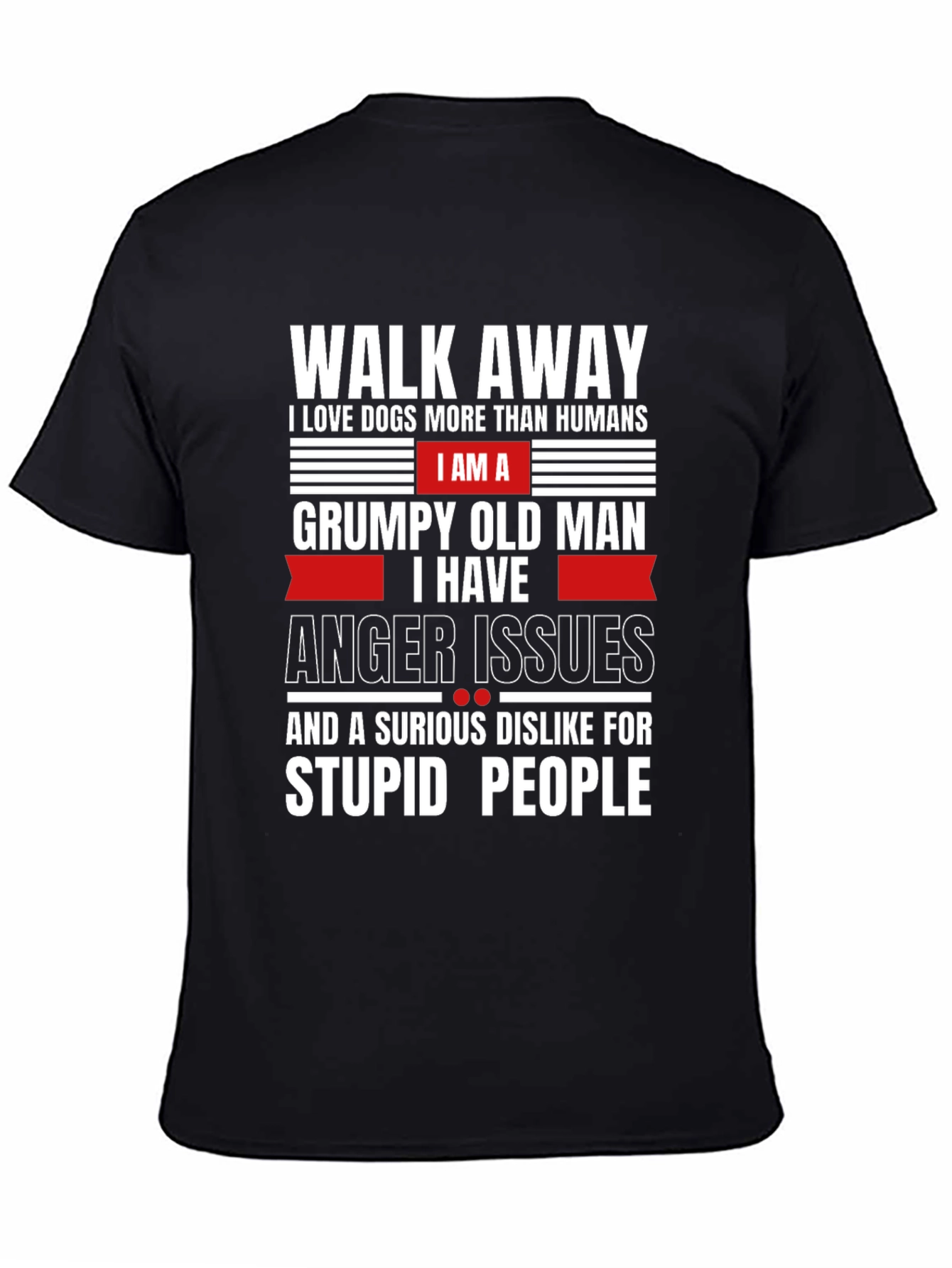Grumpy Old Man Dog Lover T-Shirt