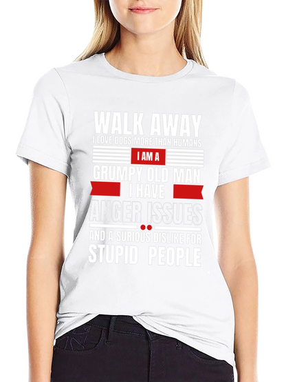 Grumpy Old Man Dog Lover T-Shirt