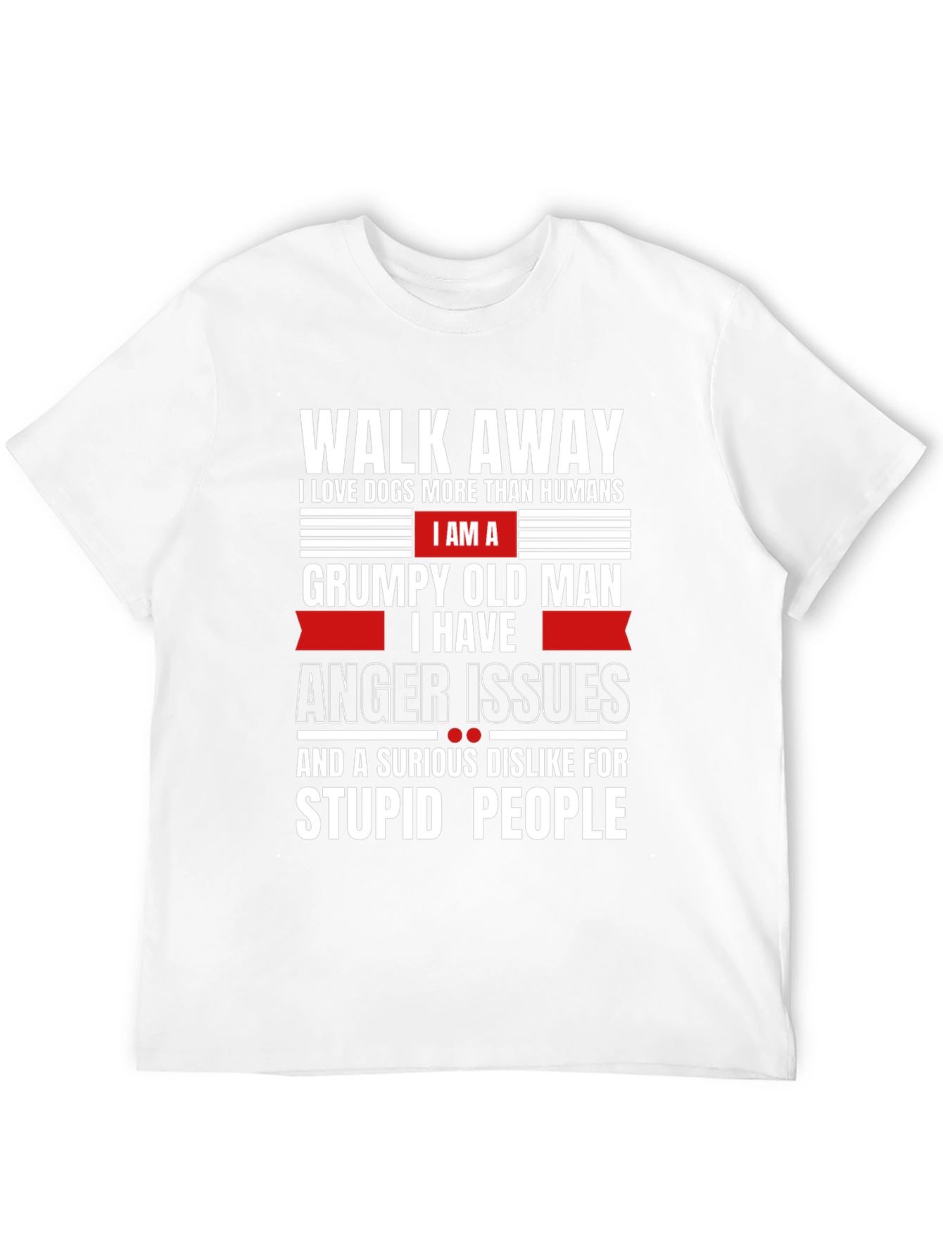 Grumpy Old Man Dog Lover T-Shirt