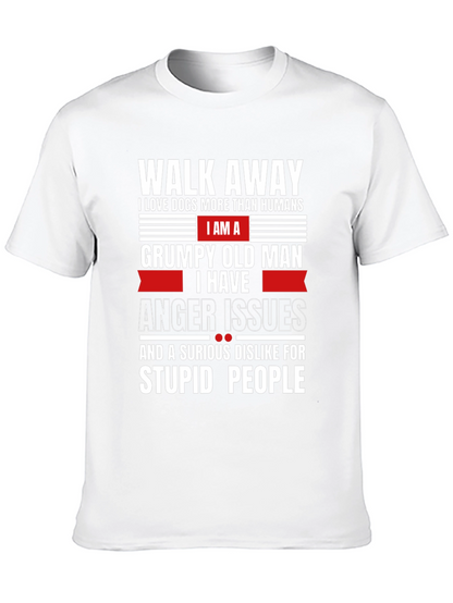 Grumpy Old Man Dog Lover T-Shirt