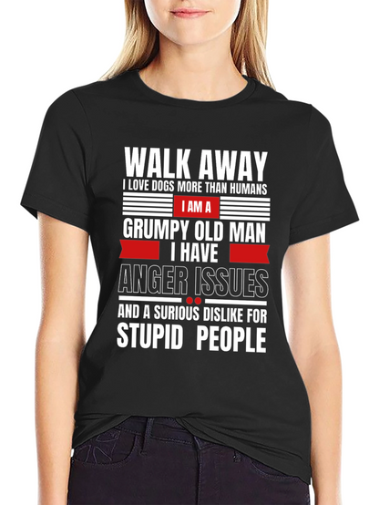 Grumpy Old Man Dog Lover T-Shirt