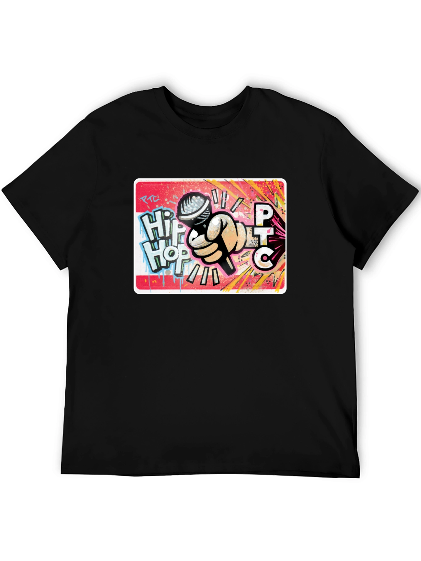 Hip Hop Microphone Graphic T-Shirt