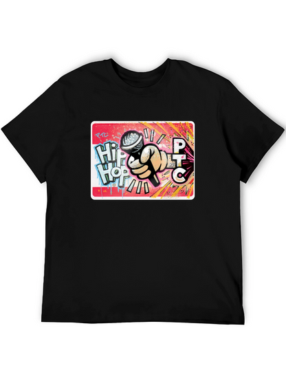 Hip Hop Microphone Graphic T-Shirt