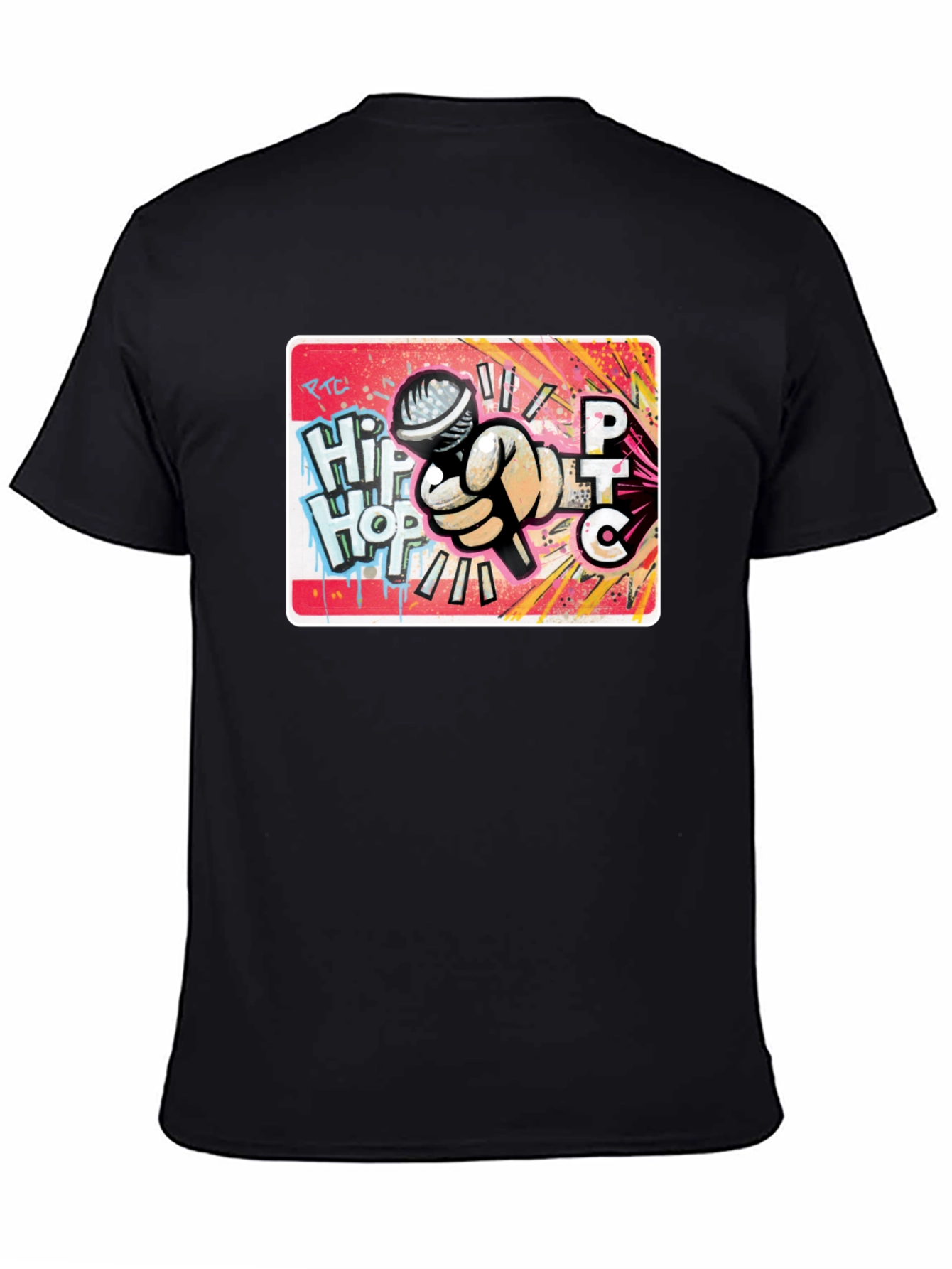 Hip Hop Microphone Graphic T-Shirt