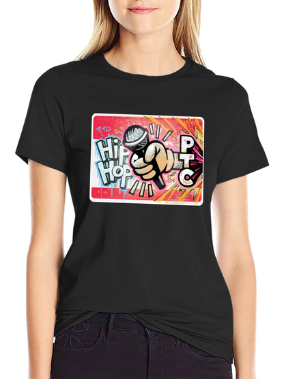 Hip Hop Microphone Graphic T-Shirt