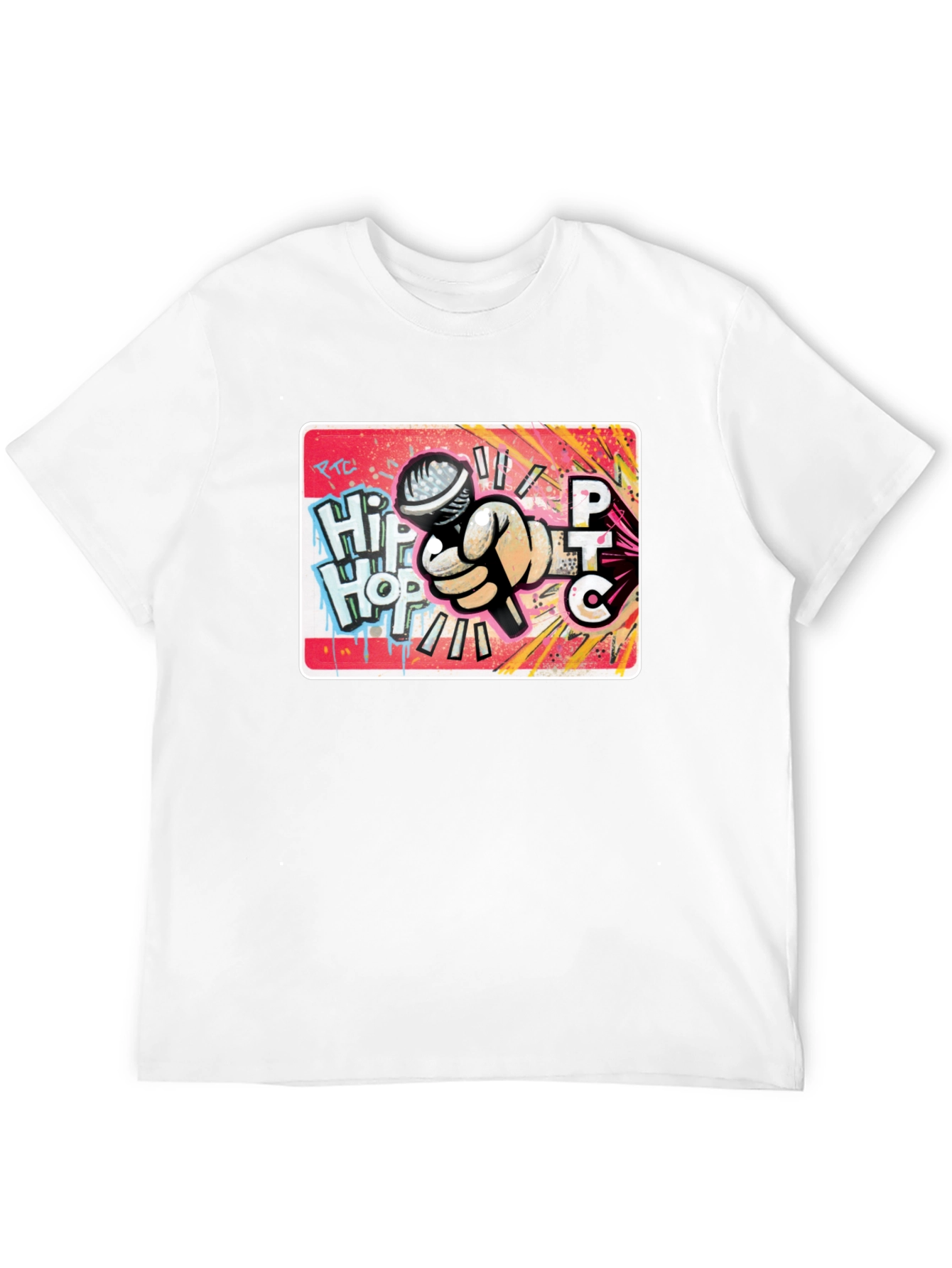 Hip Hop Microphone Graphic T-Shirt