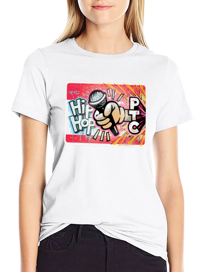 Hip Hop Microphone Graphic T-Shirt