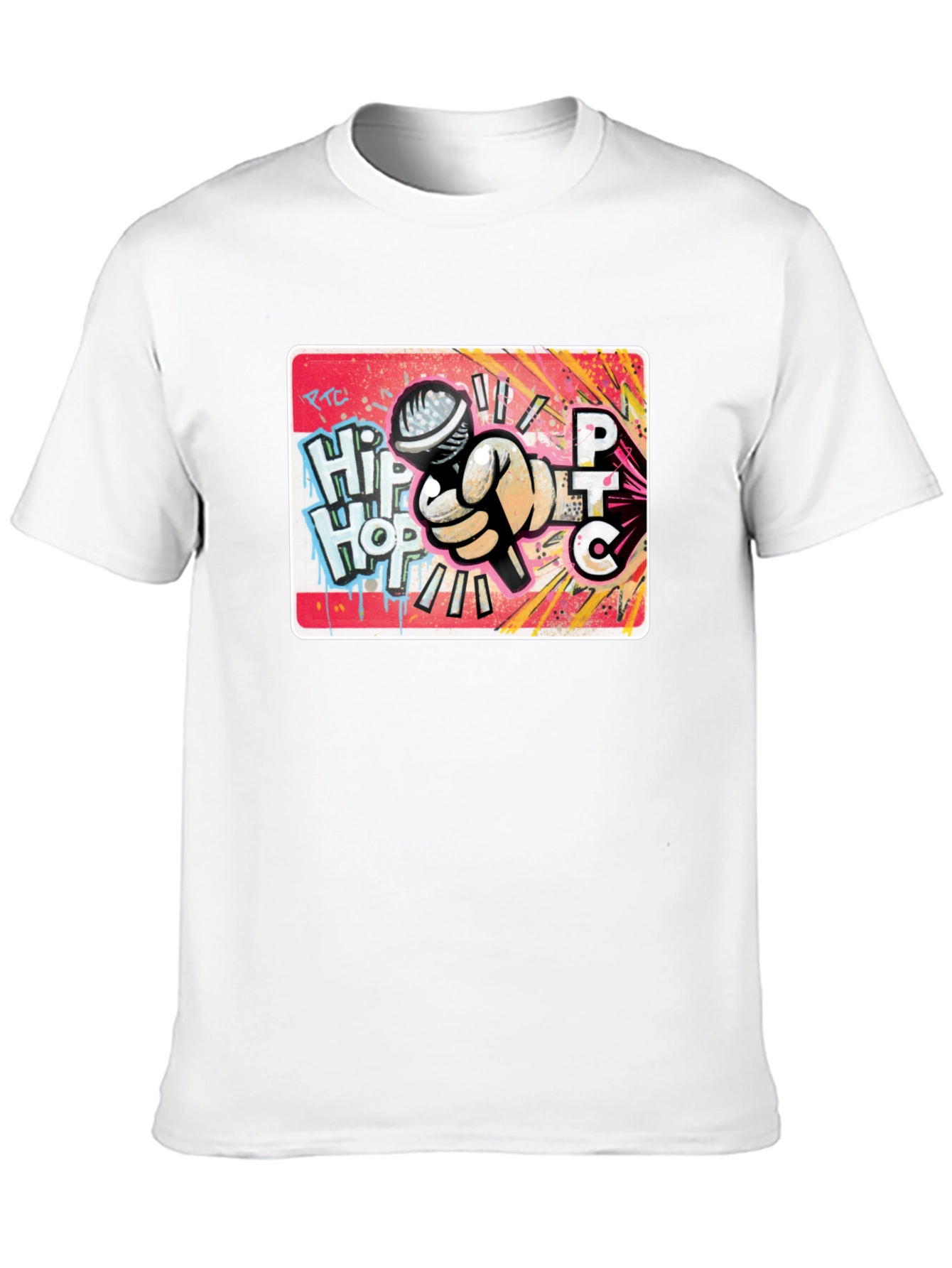 Hip Hop Microphone Graphic T-Shirt