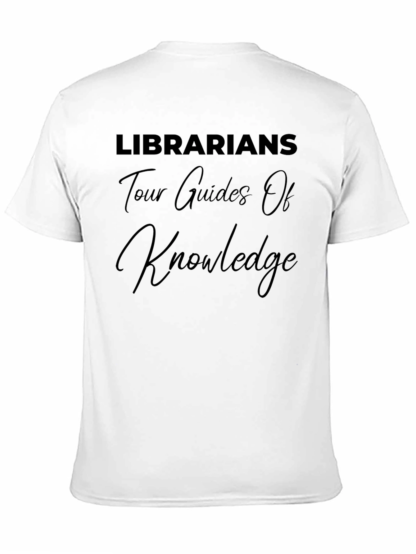 Librarians Tour Guides of Knowledge Black T-Shirt