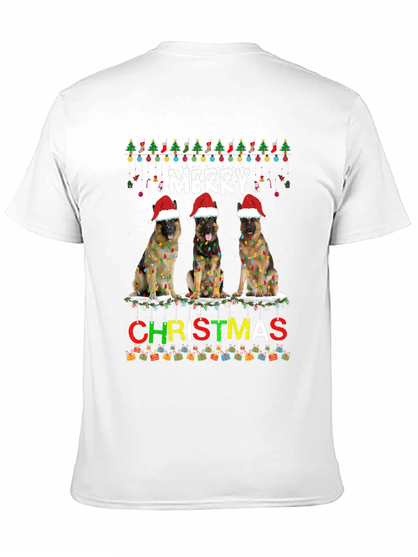 Merry Christmas Dog T-Shirt