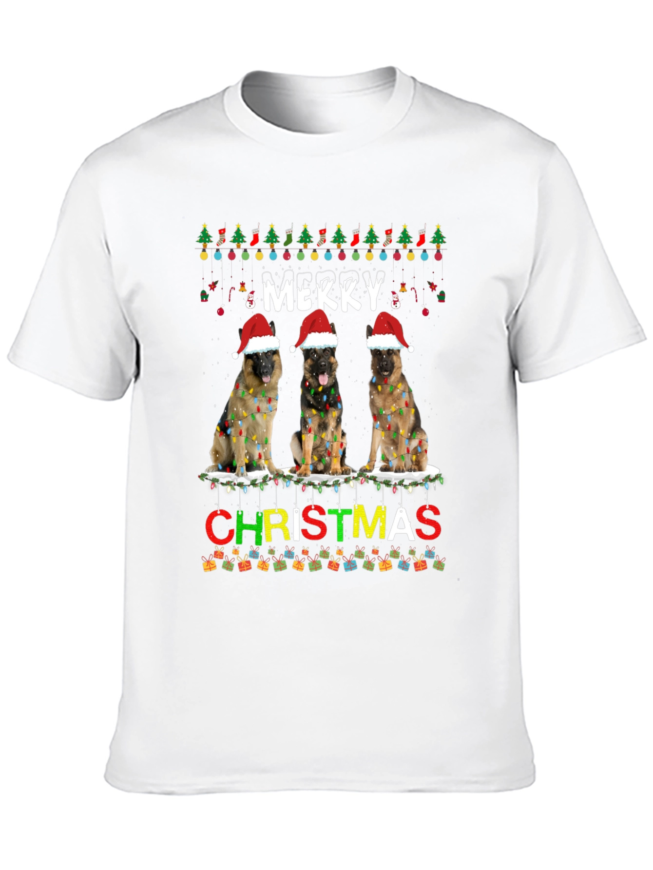 Merry Christmas Dog T-Shirt