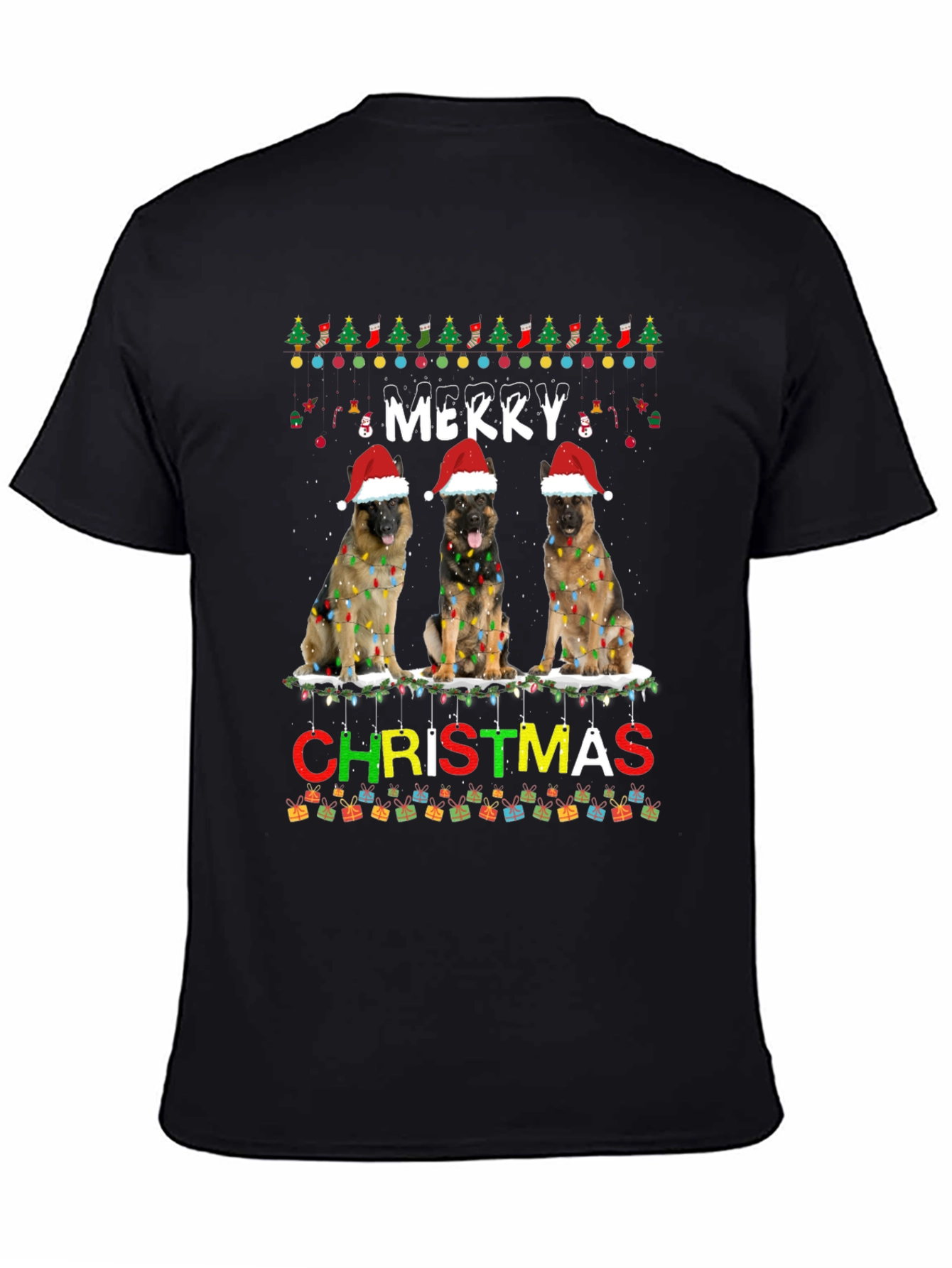 Merry Christmas Dog T-Shirt