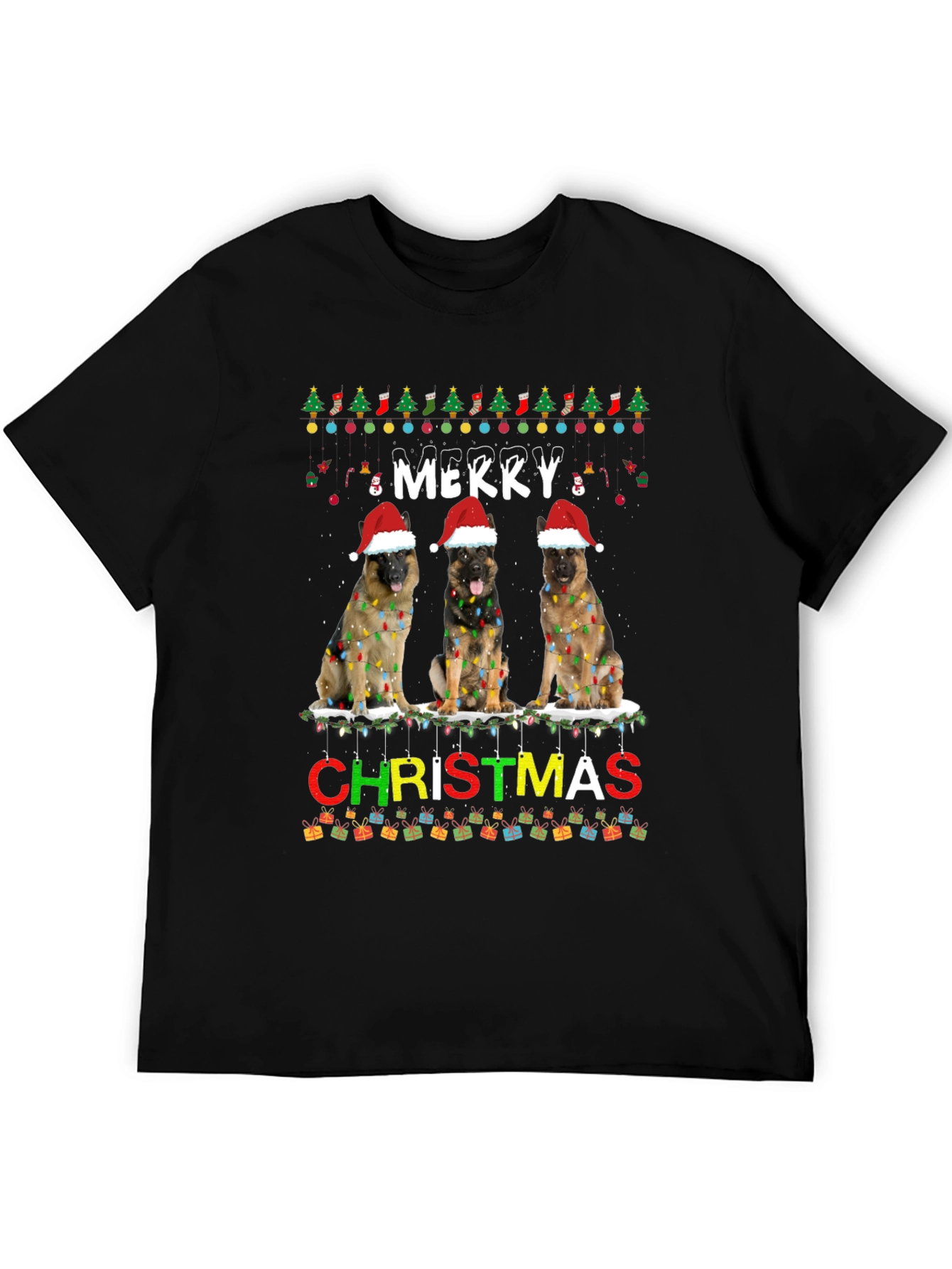 Merry Christmas Dog T-Shirt