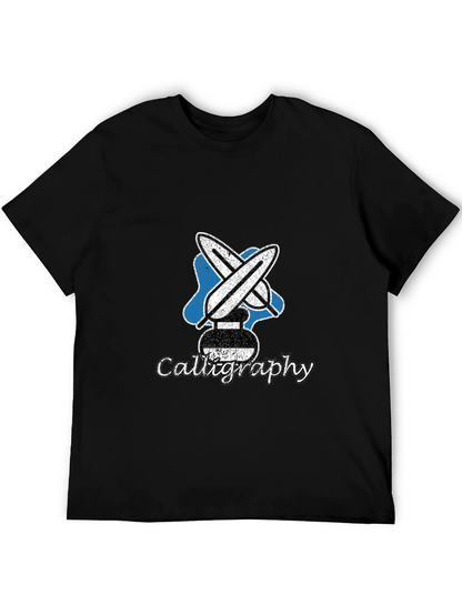 Calligraphy Tee - Artistic Ink Design
